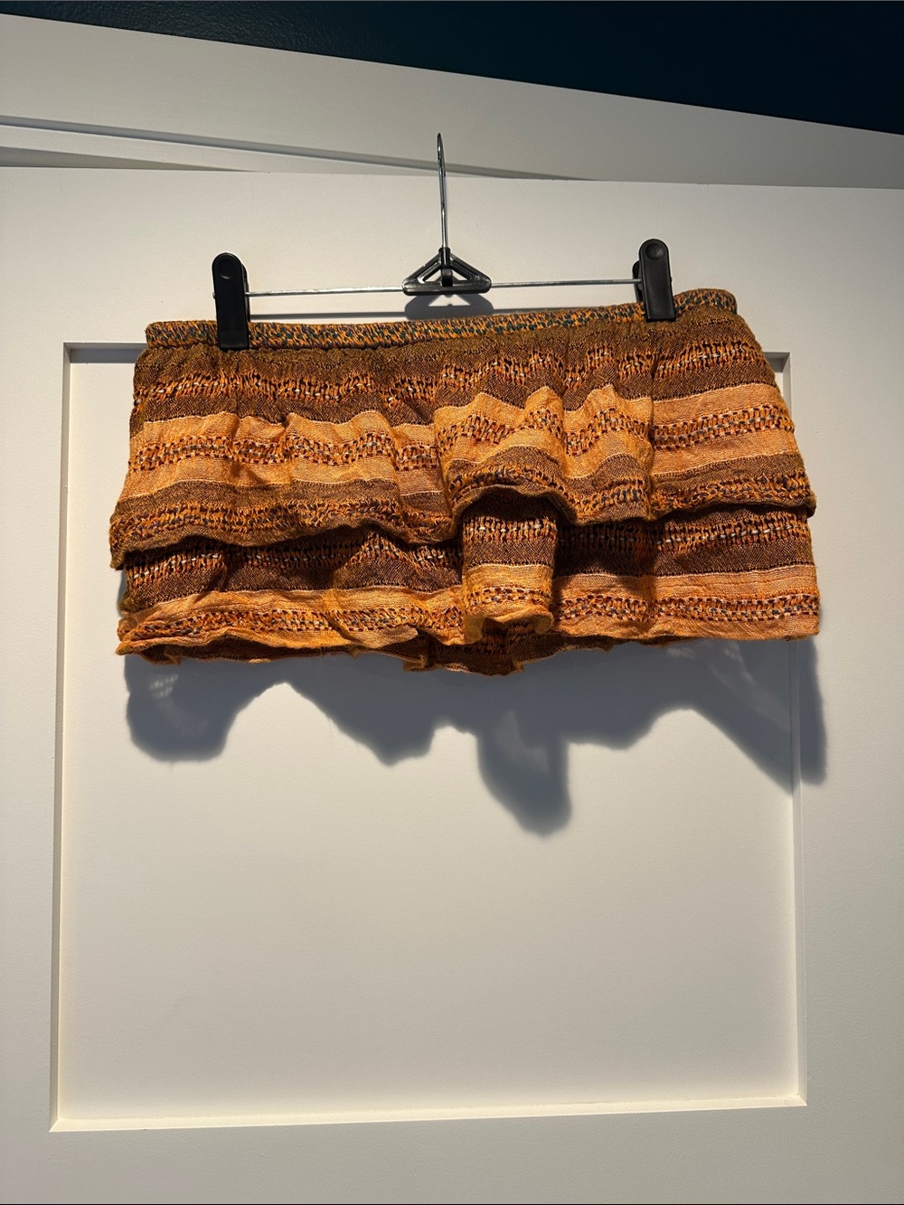 Free People Orange Striped Knit Tube Top
